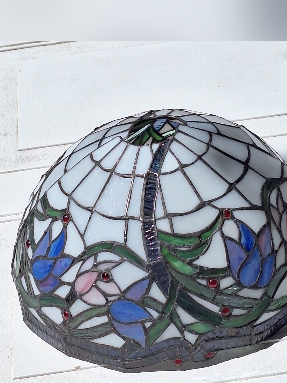 Tulip Flower Lamp Tiffany Style Stained Glass Wall Sconces - Picture 4 of 13